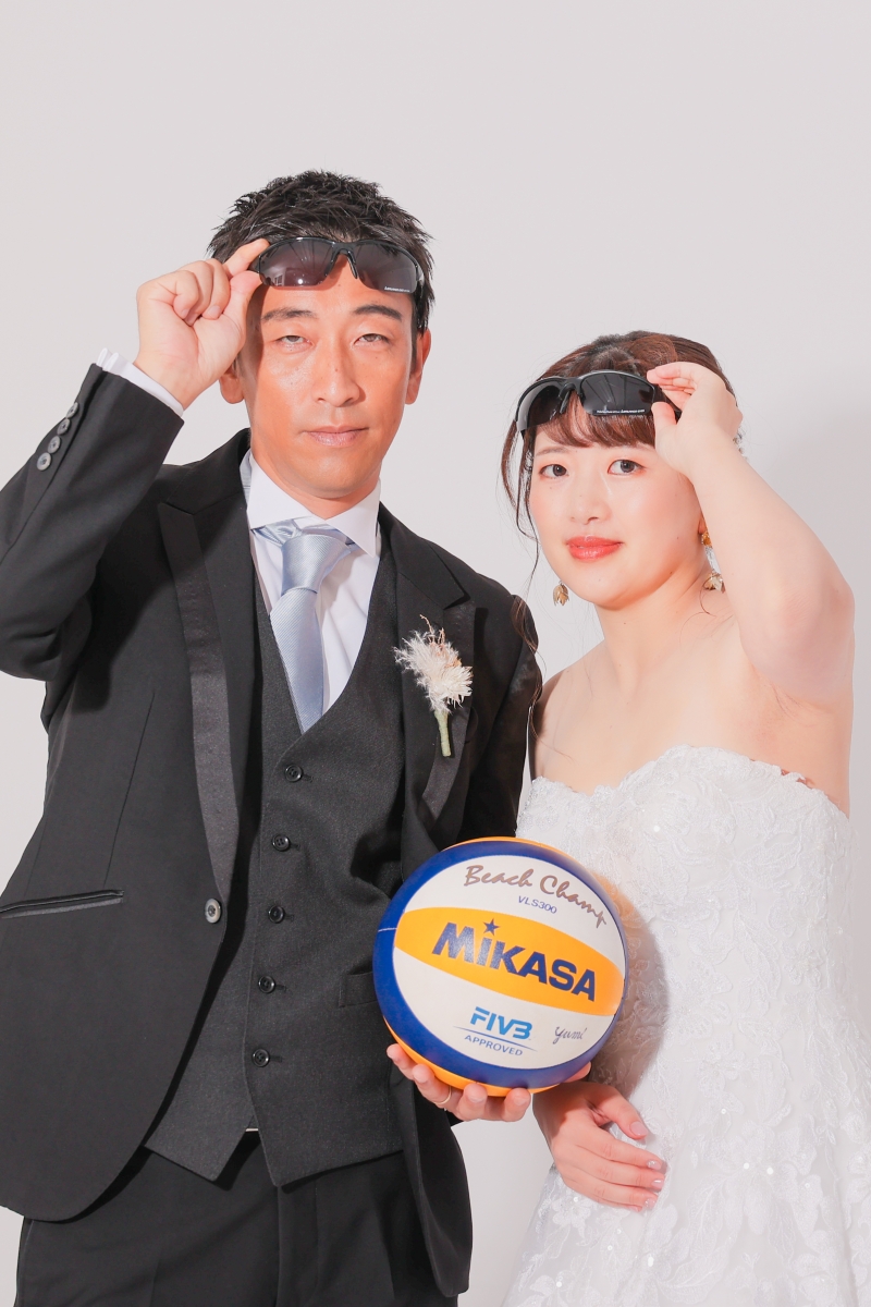 二人の好きなものを取り入れて　photo by谷澤明美