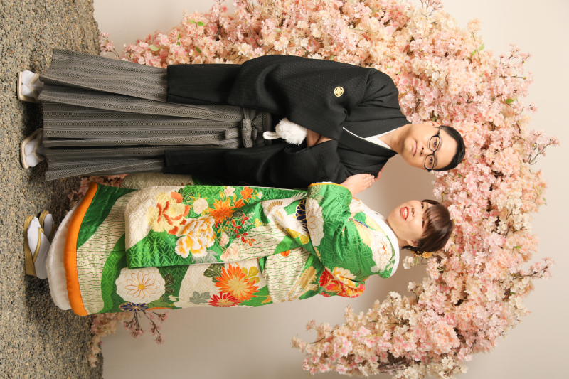 桜のアーチで！