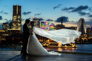 大桟橋夜景　photo by Nishimori