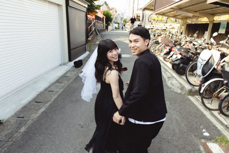 海から戻って私服撮影。