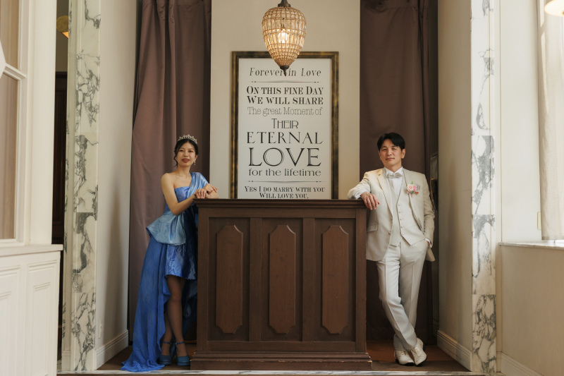 カラードレスにチェンジ