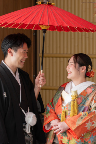 秋を感じる和装スタジオ撮影