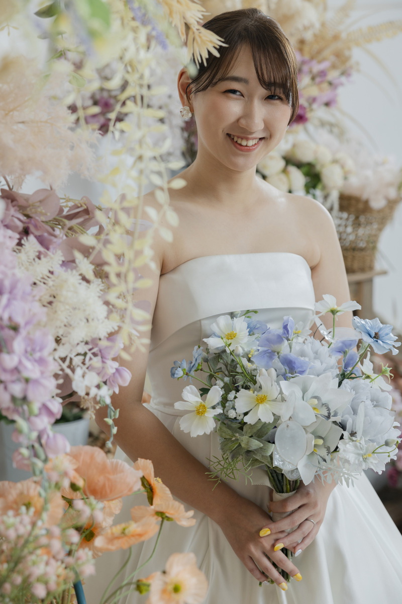 ご新婦様お一人のお写真も素敵です♪