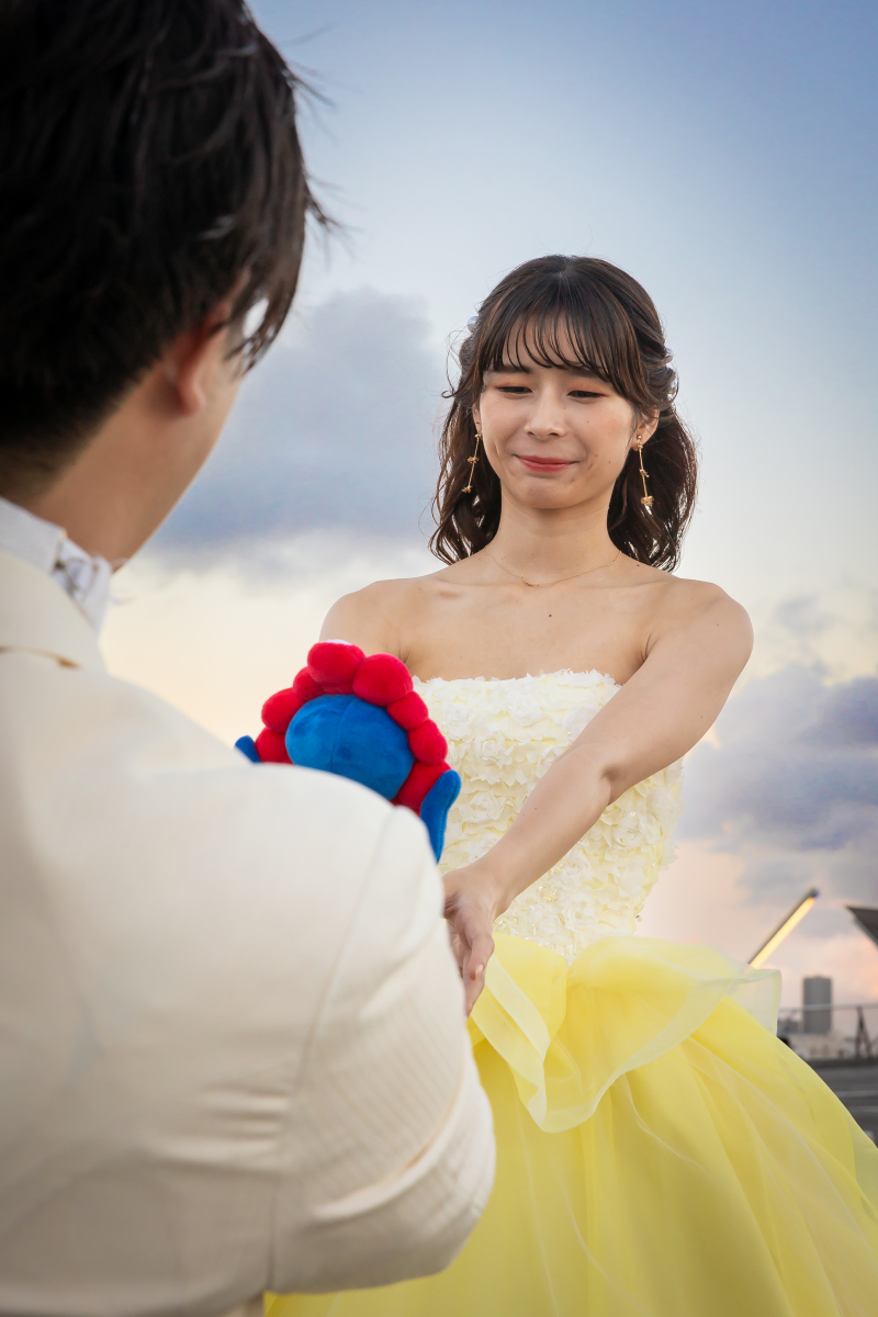 嬉しそうな新婦様