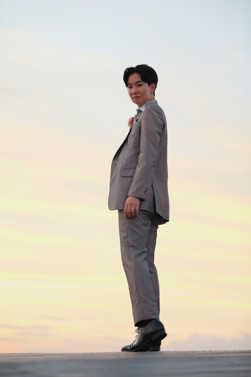 空一面と新郎様