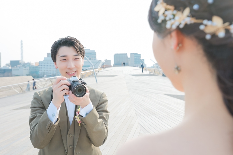 カメラを持った表情が生き生き