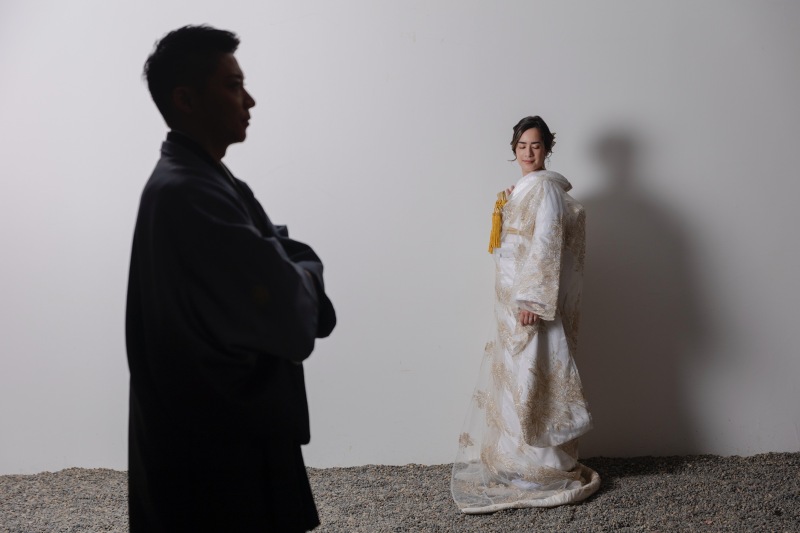 ご新郎様にはシルエットでも