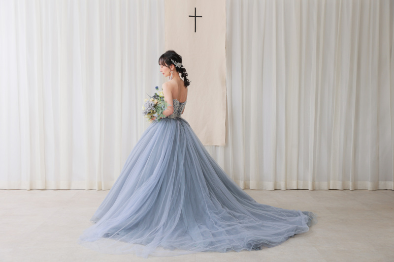 最初は新婦様のソロショット