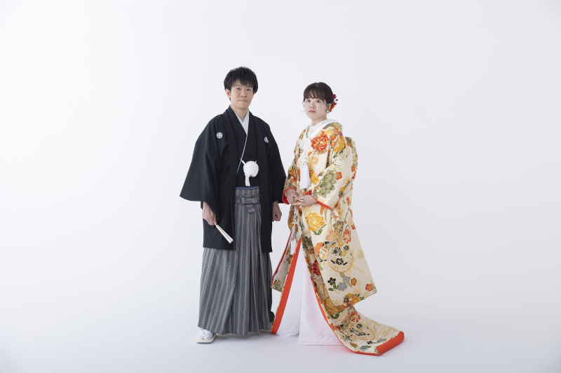 お着物を下ろしてかっちりしたお写真を