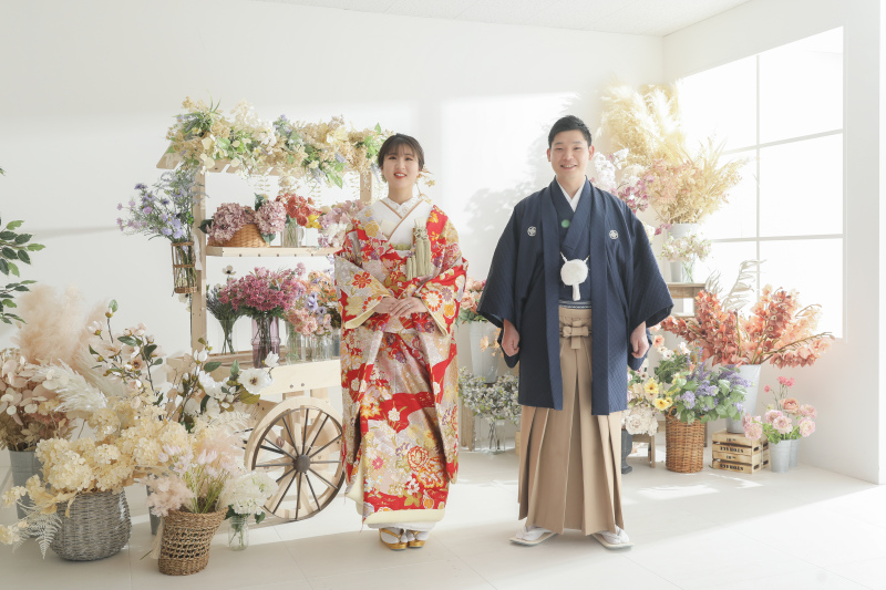 爽やかなお花屋さんで