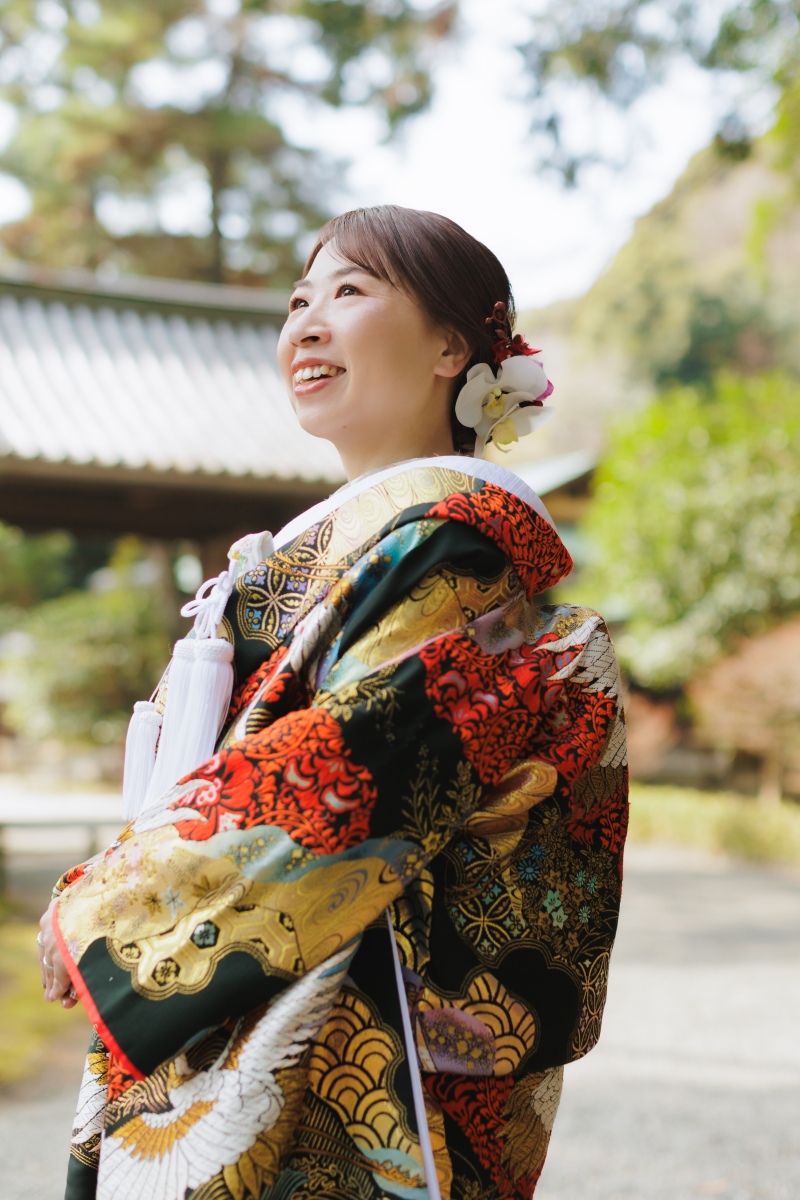 鮮やかな色打掛に心を躍らせて