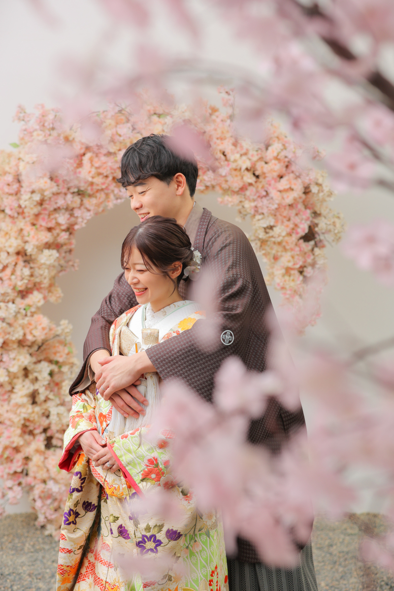 桜に包まれて、幸せのハグ。