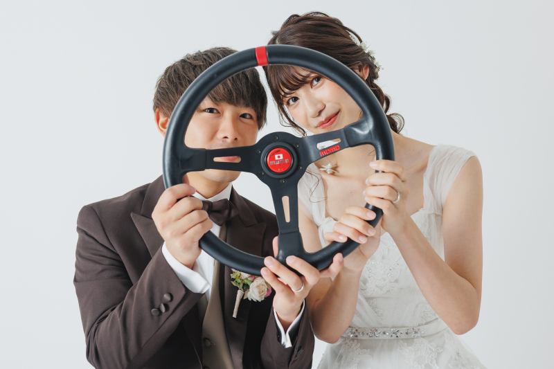 お花から車のハンドルまで・・・！？【洋装ハウススタジオ】