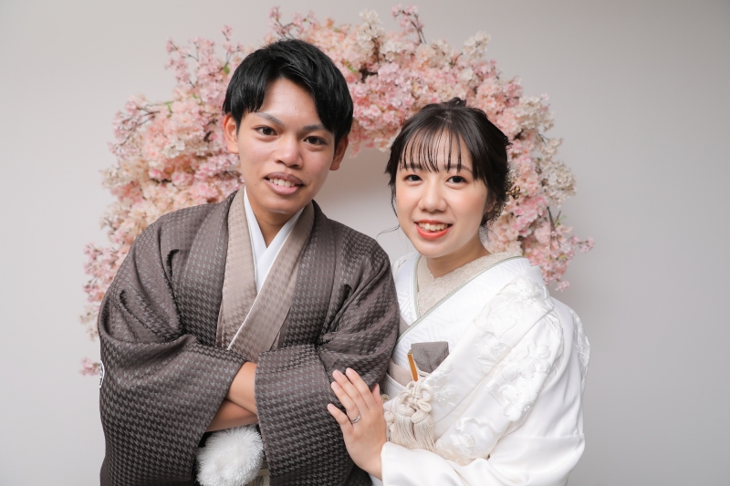 ぎゅっと寄り添って