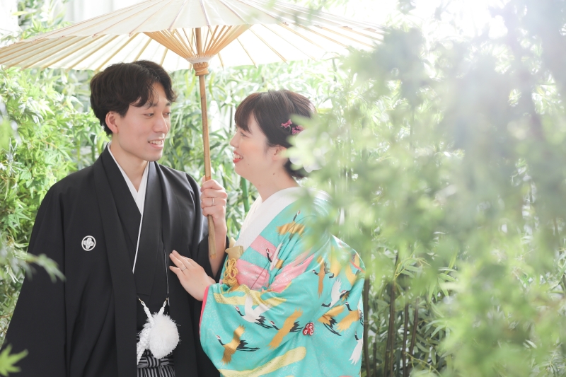 スタジオにもどって和装へ