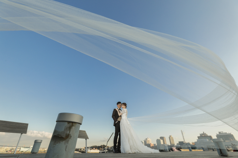 青空広がる大桟橋