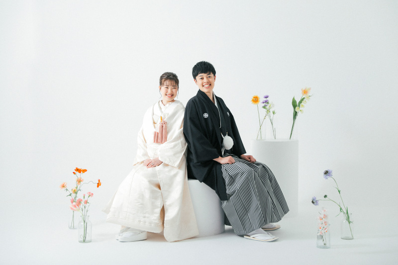 ちょこんと座って