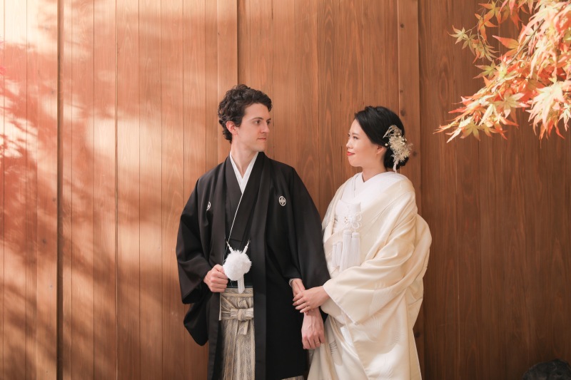 紅葉を使ったお写真も