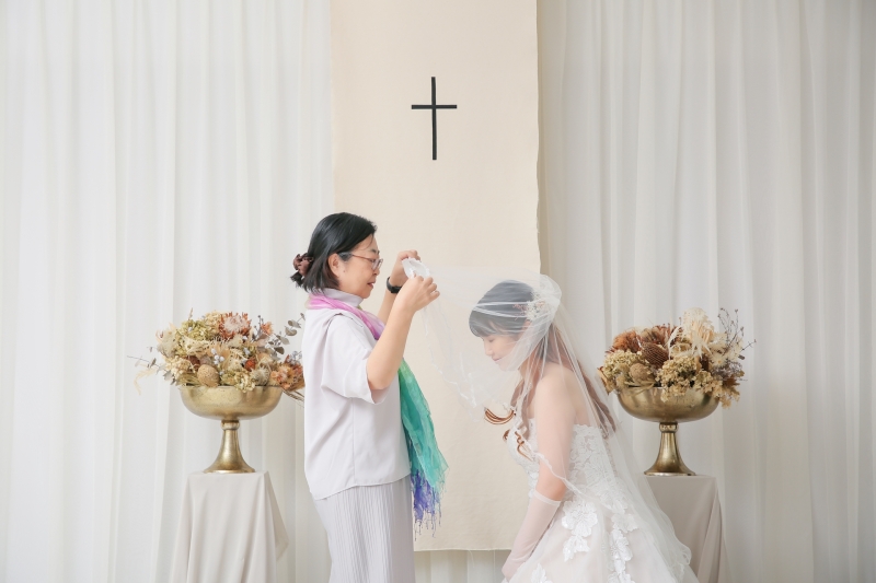 お母様からのベールダウン