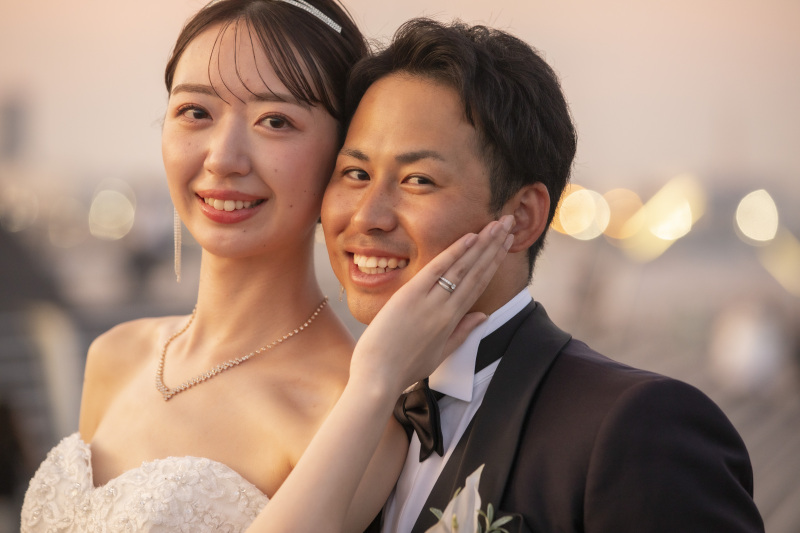 お顔をくっつけて