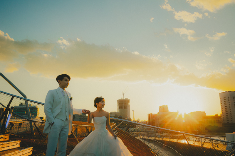 夕暮れの大桟橋