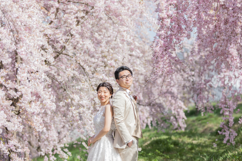 広がるピンク色!