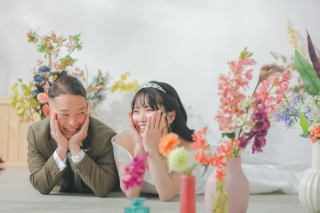 お花フォトを満喫できるハウススタジオ