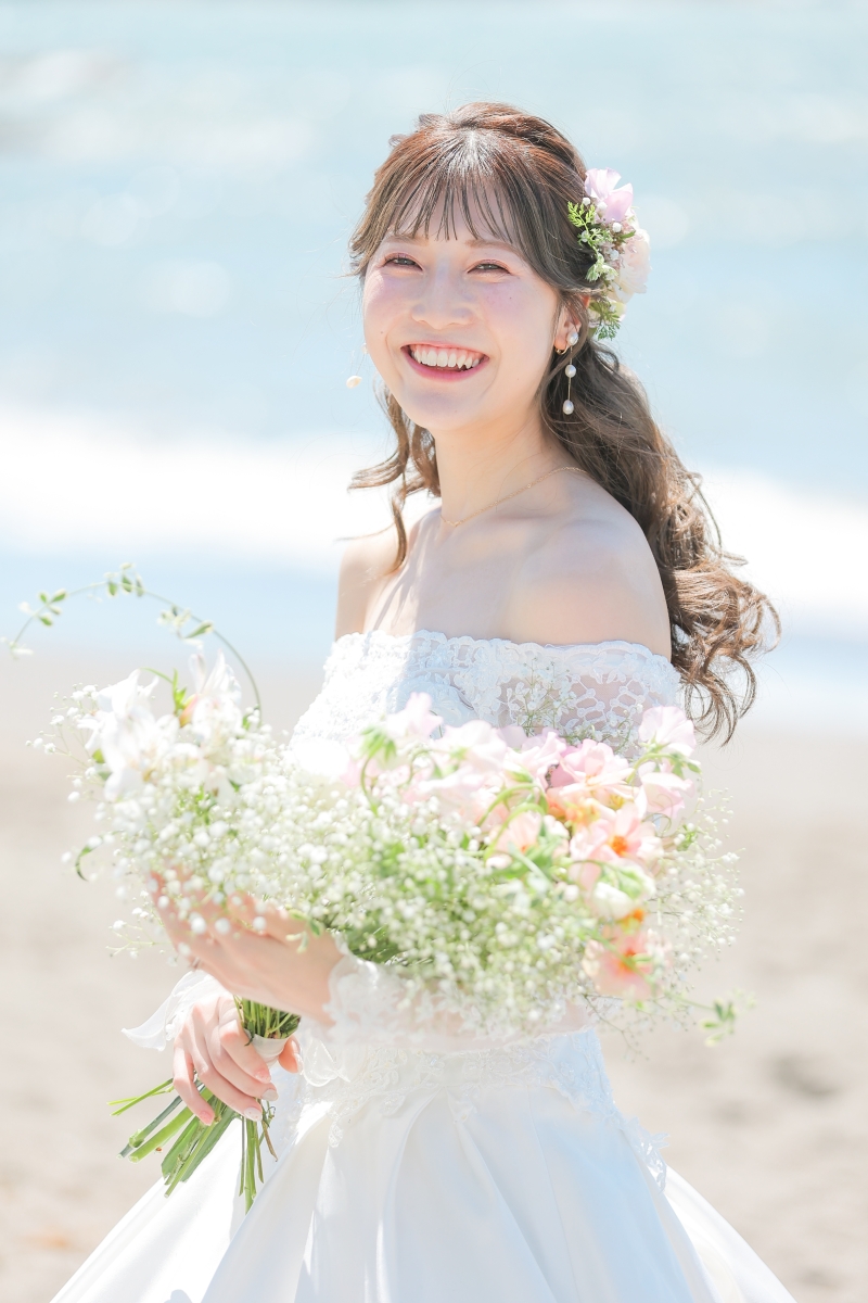 生花ブーケと一緒に