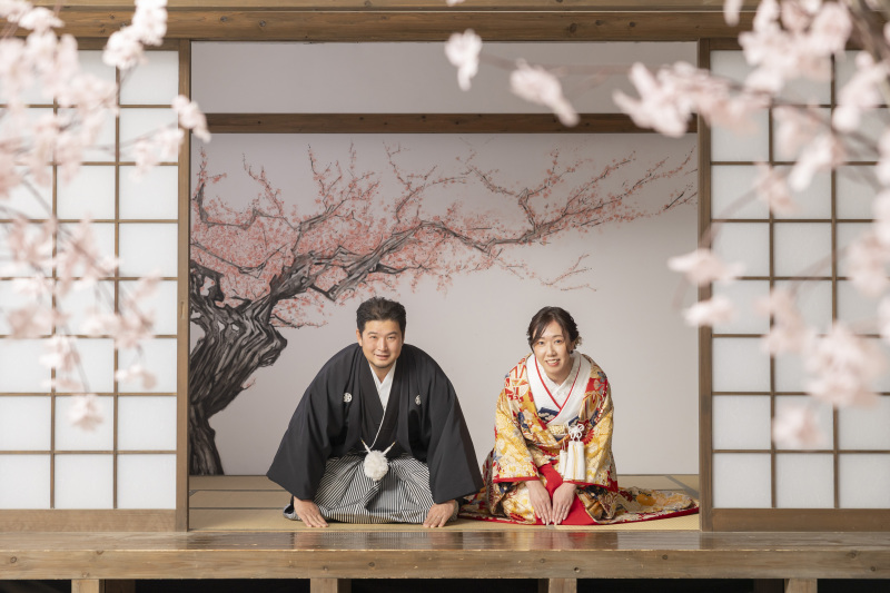 お茶室で正座を