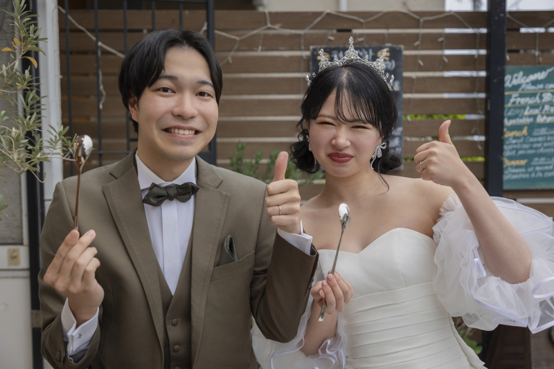 お二人が食べている最中も♪