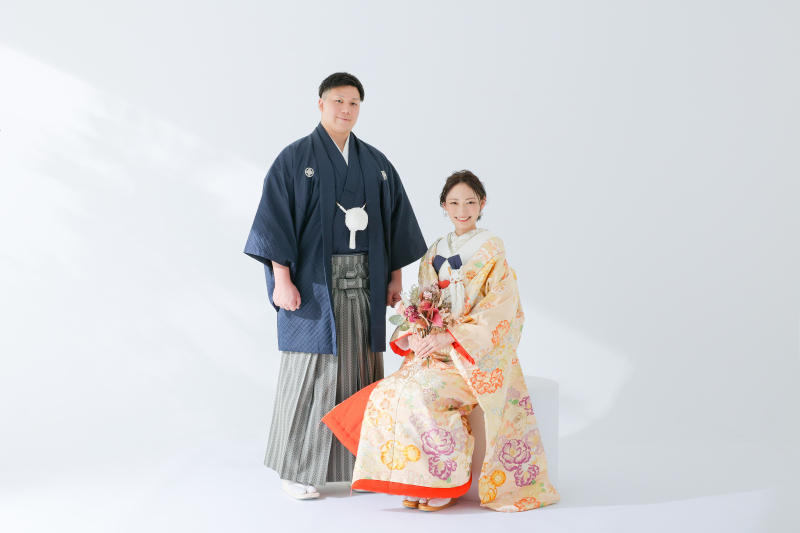 真っ白スタジオにて