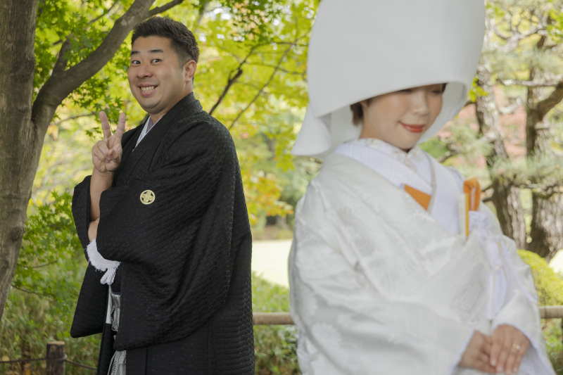 お茶目なご新郎様♪