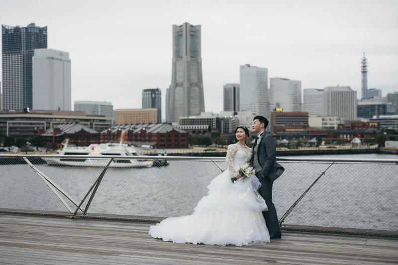 みなとみらい背景に！！