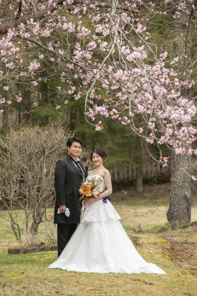 お庭に出ると偶然