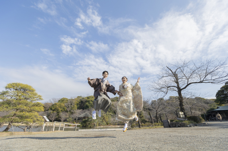 空まで届け！渾身のジャンプショット