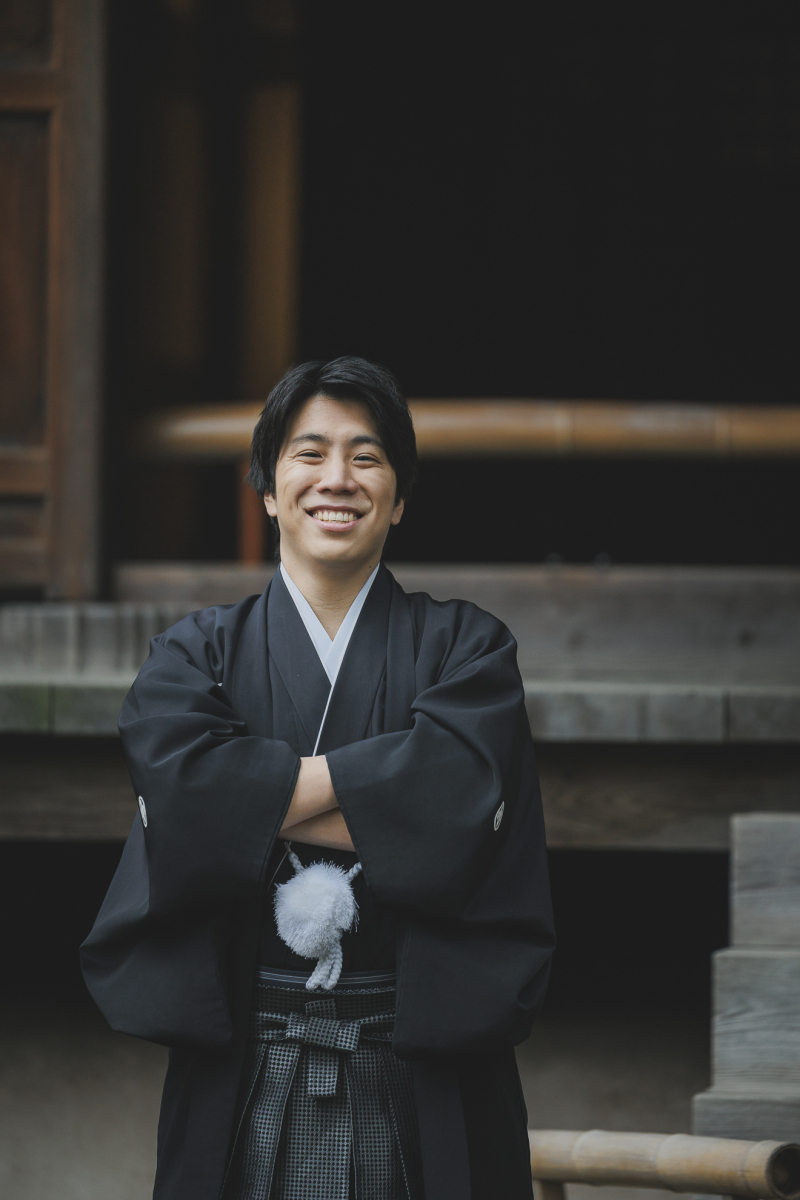 新郎様の、バシッとキメポーズ！