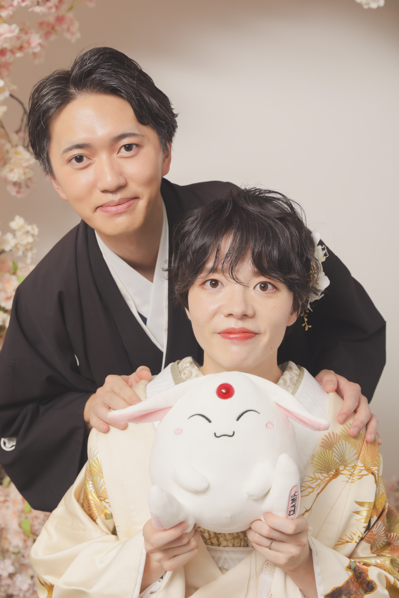 ぬいぐるみと一緒