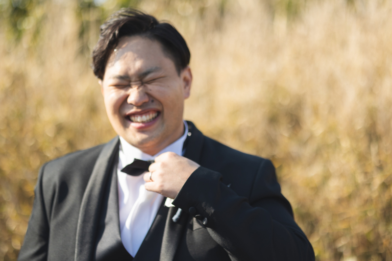 新郎様のソロカット良すぎます。