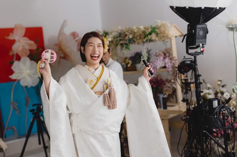 正解はふざけている新婦さんでした笑