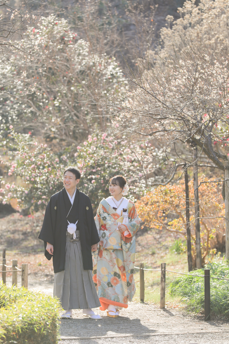 梅のお花を見ながらお散歩!