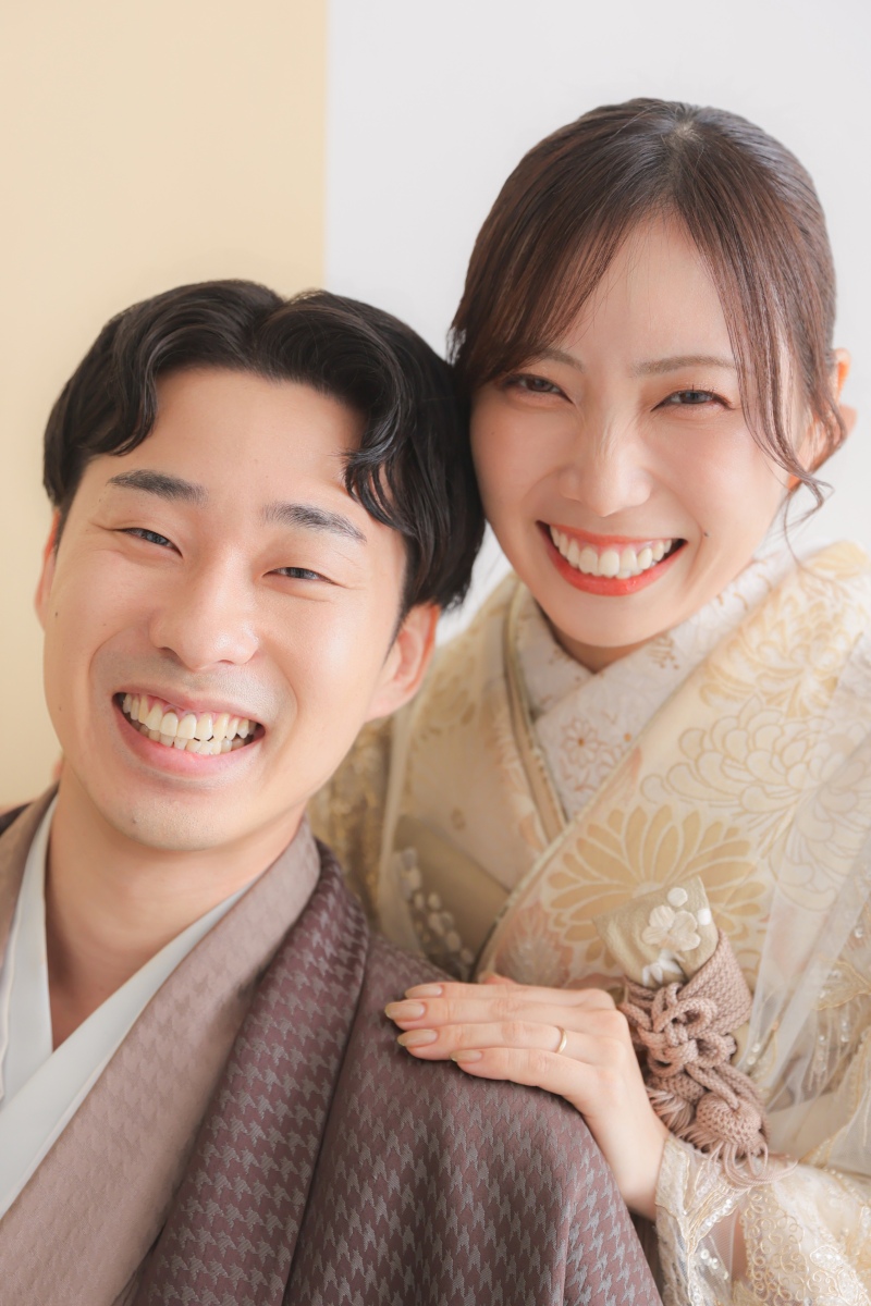 お顔をギュッと寄せて満面のスマイル