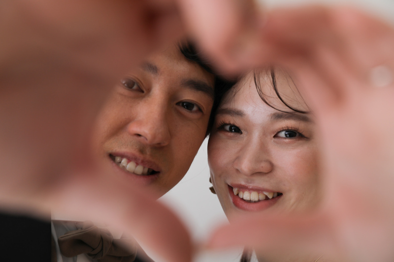 ハートの中から！