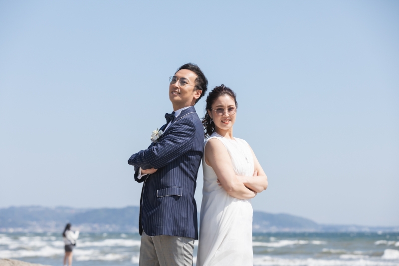 持ち込みの小物でお2人らしく