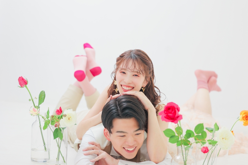 バラに囲まれて♡