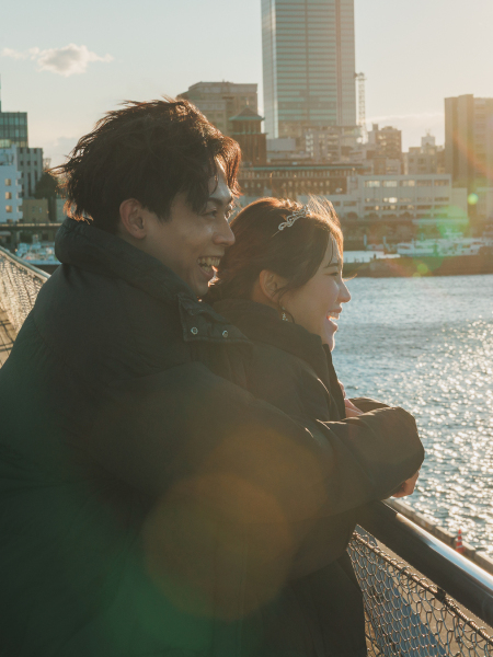 横浜の風を感じながら