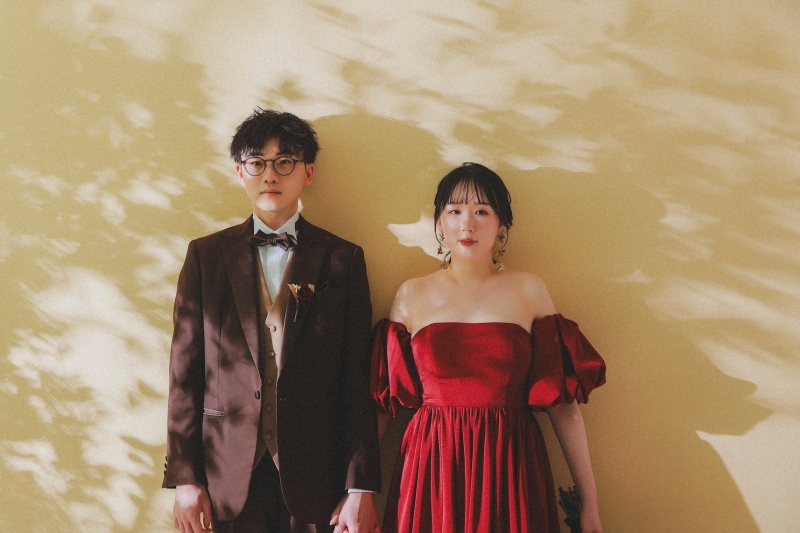 カラードレスで二人らしく