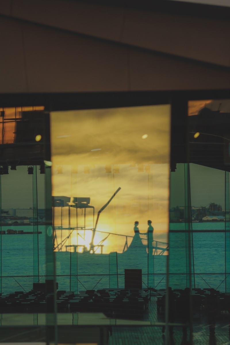 洋装は大さん橋で