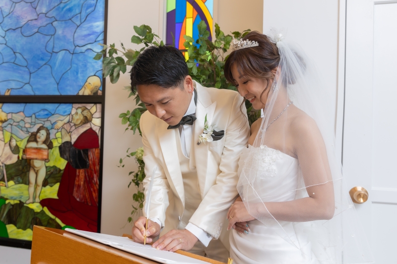 結婚証明書へ
