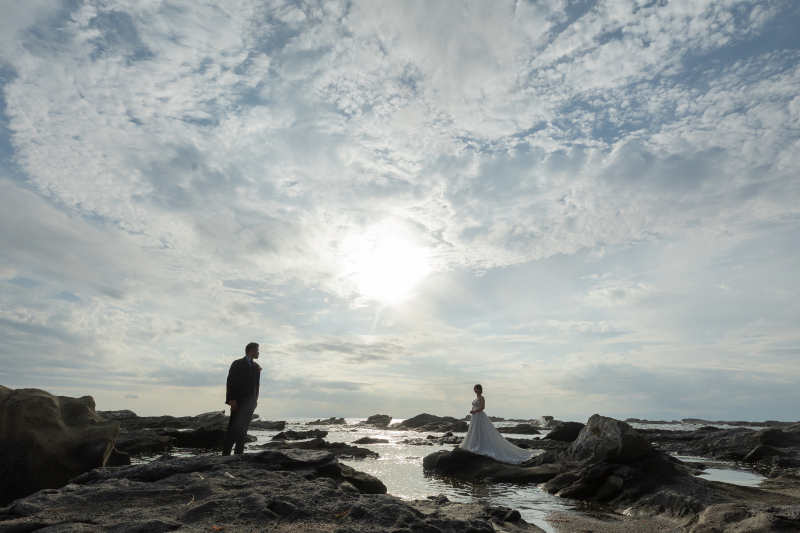 夕焼けに向けて