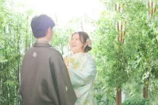 竹林で爽やかに　photo by 谷澤明美